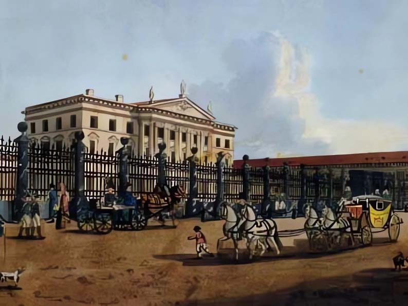 Ассигнационный банк на Садовой улице. Б.Патерсен. 1807 г фрагмент